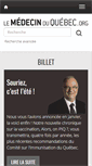 Mobile Screenshot of lemedecinduquebec.org